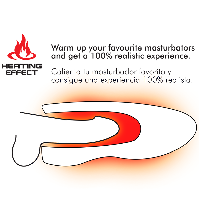 JAMYJOB - MASTURBADOR SPIN-X CON CALENTAMIENTO Y ROTACIÓN
