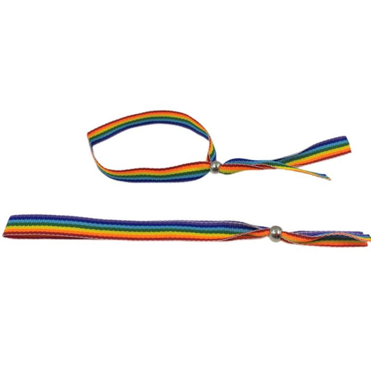 ORGULLO - PULSERA DE BOLA DE PLATA CON BANDERA LGBT