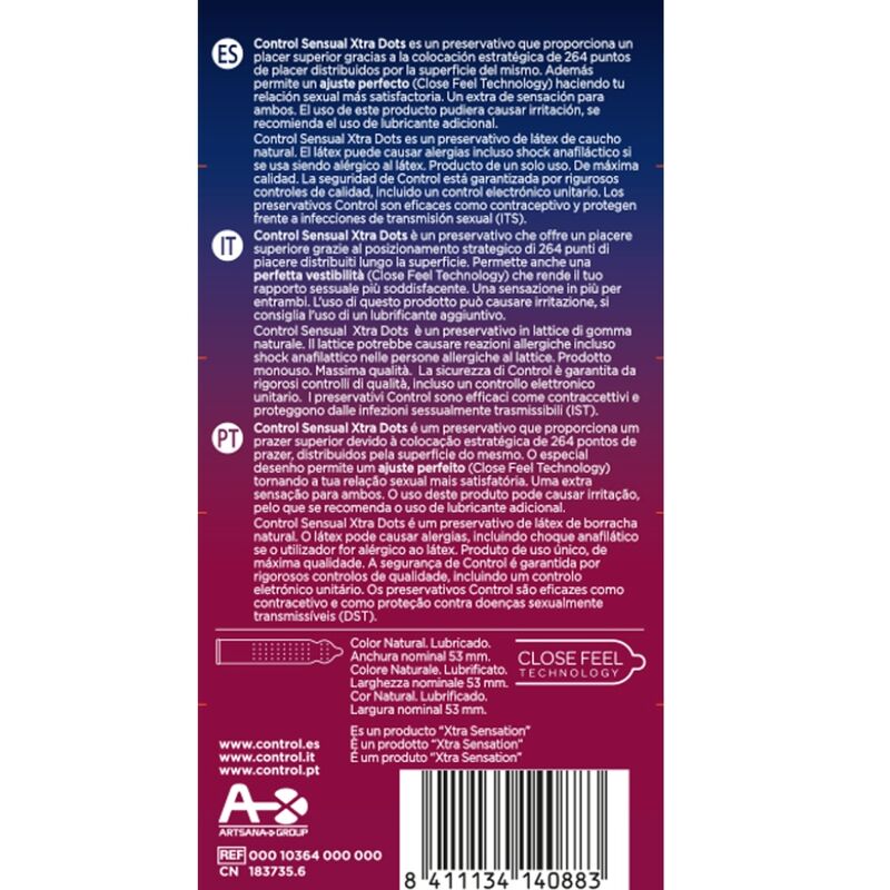 CONTROL - PUNTOS EXTRA 12 UDS