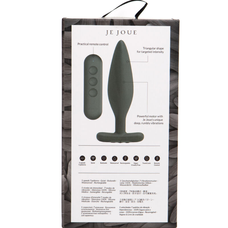JE JOUE - EGON PLUG VIBRADOR ANAL NEGRO