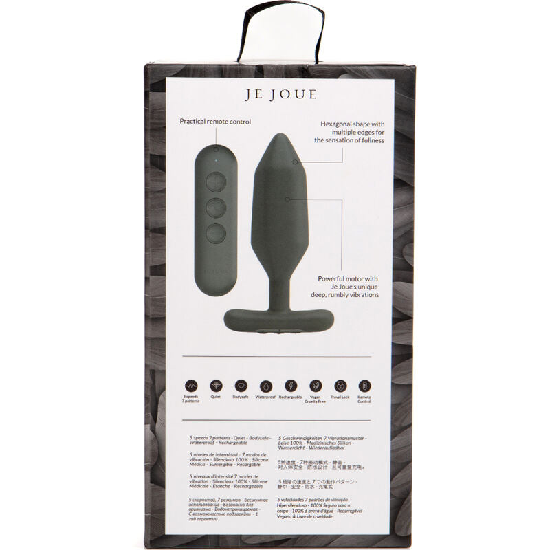 JE JOUE - VIBRADOR ANAL DE ÓNIX NEGRO
