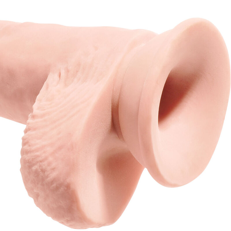KING COCK - PENE REALISTA CON BOLAS 19,4 CM LIGERO