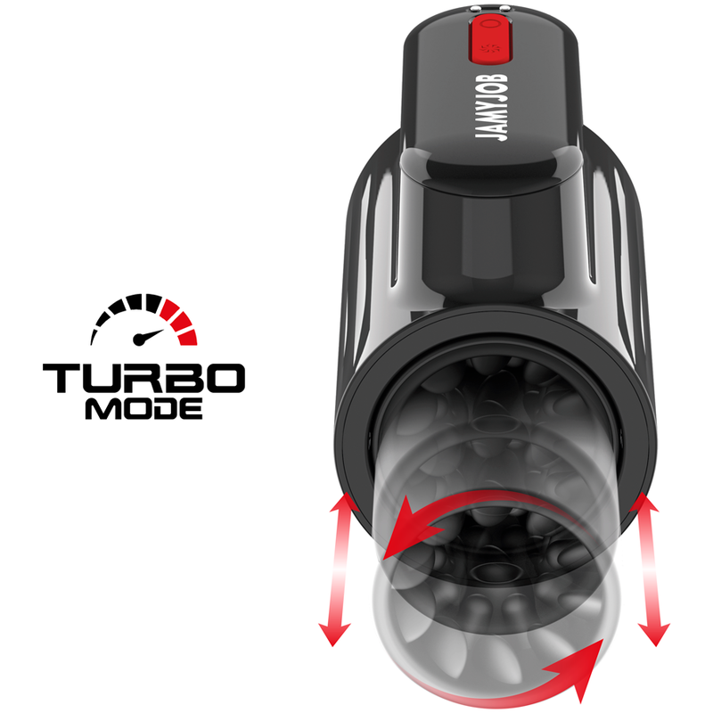 JAMYJOB - MASTURBATEUR VORTEX THRUSTING ET TECHNOLOGIE DE ROTATION À 360° MODE TURBO