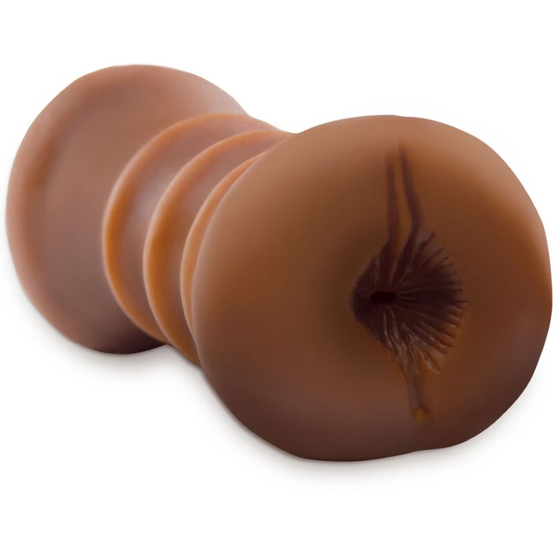 FETISH FANTASY EXTREME - MASTURBADOR REALISTA DE DOBLE ENTRADA VAGINA Y ANO MARRÓN