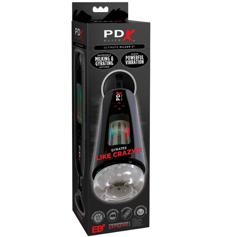 PDX ELITE - STROKER ULTIMATE MILKER 2 ROTATORIO Y VIBRADOR
