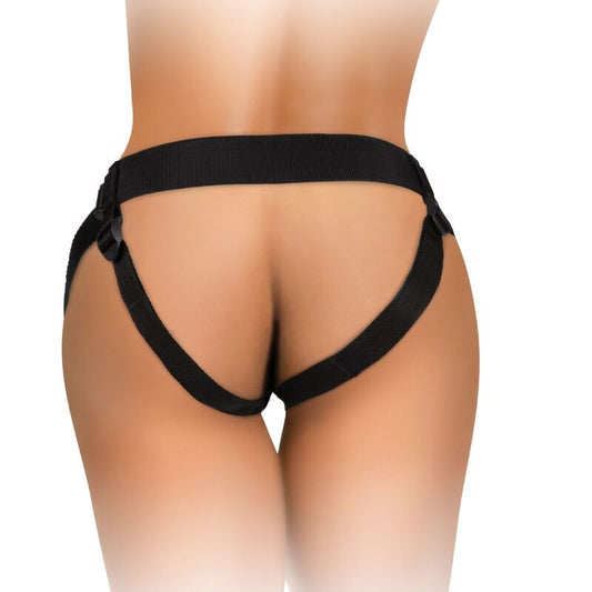 KING COCK - KIT DE ARNÉS AJUSTABLE ELITE DELUXE ANILLO CON TESTÍCULOS Y DILDO 20,3 CM