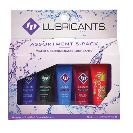 ID JUICY LUBE - SURTIDO 5X LUBRICANTE EN TUBOS 12 ML