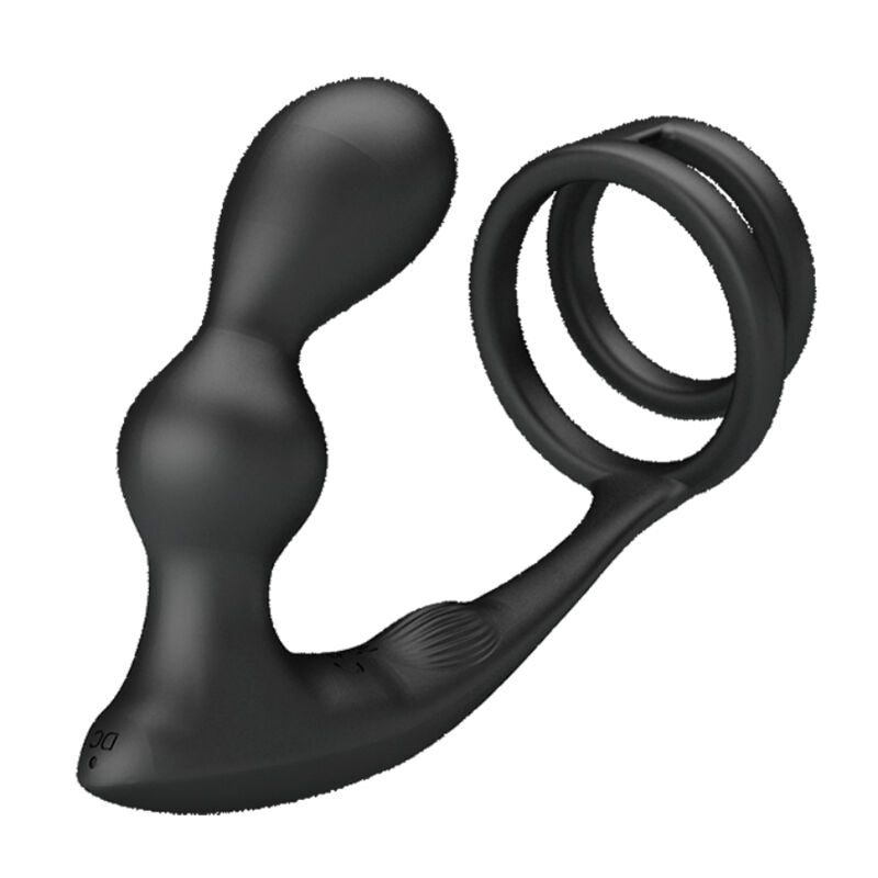 PRETTY LOVE - ANILLO MARSHALL PARA EL PENE CON PLUG ANAL VIBRATORIO Y CONTROL REMOTO