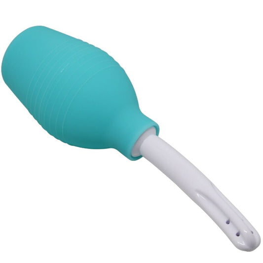 MR PLAY - DUCHA ANAL DE GOMA AZUL CON PERA