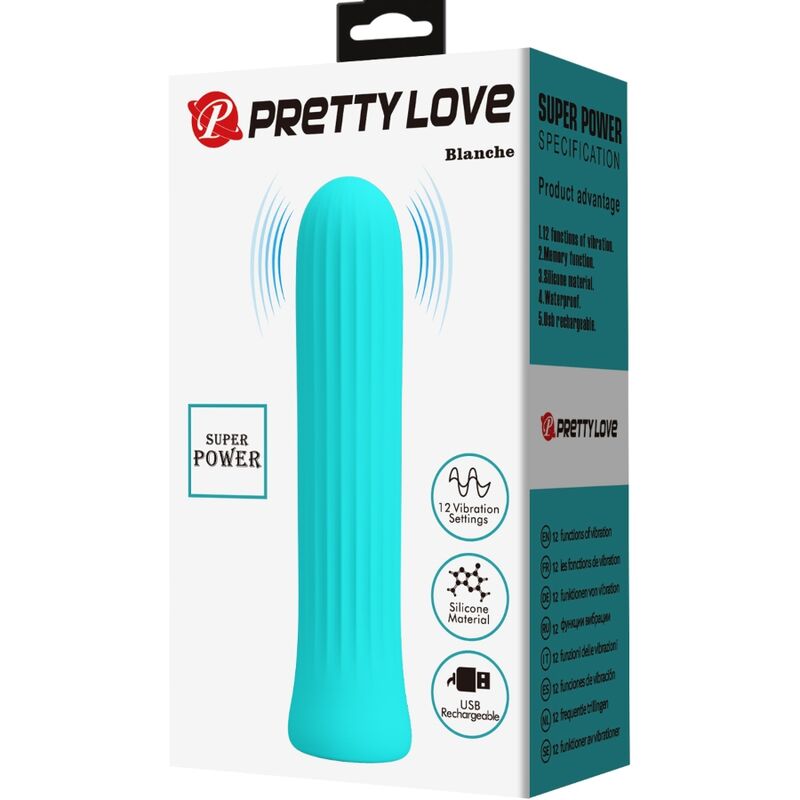 PRETTY LOVE - VIBRADOR ESTIMULADOR AZUL BLANCHE