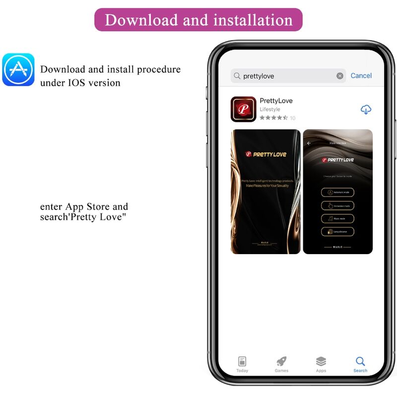 PRETTY LOVE - HUEVO VIBRADOR RECARGABLE ROSA CATALINA