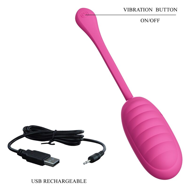 PRETTY LOVE - HUEVO VIBRADOR RECARGABLE ROSA CATALINA