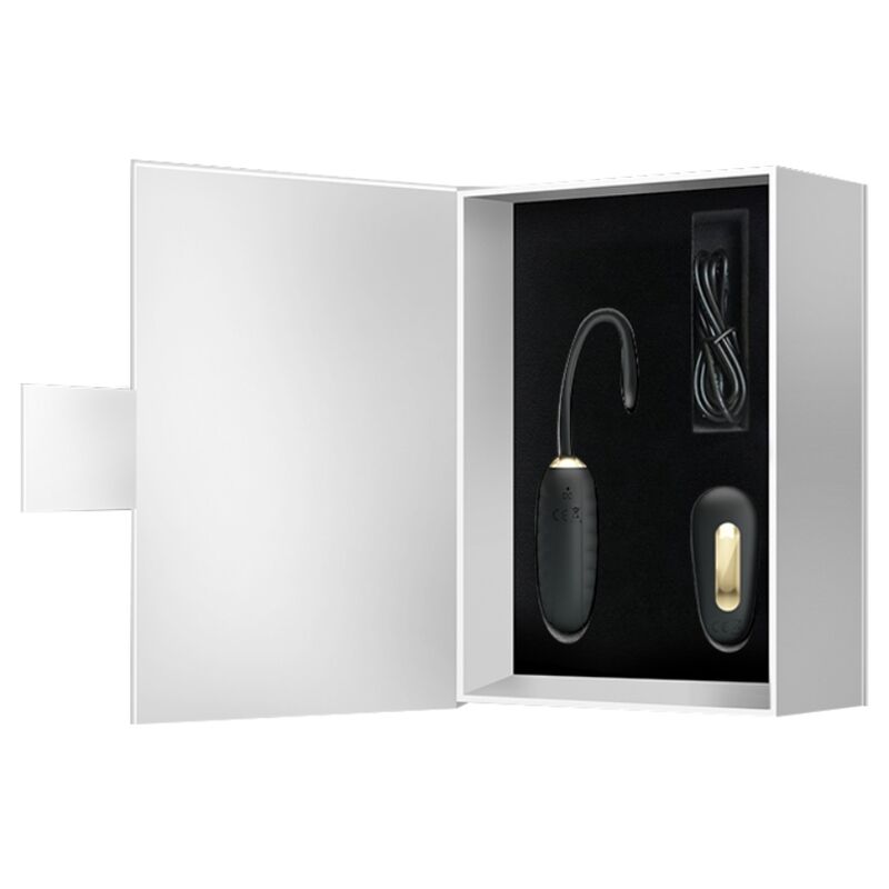 PRETTY LOVE - HUEVO VIBRADOR RECARGABLE DE LUJO DOREEN NEGRO CON CONTROL REMOTO