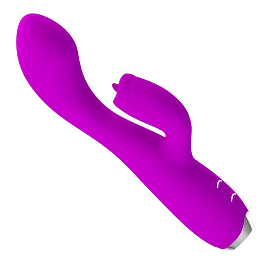 PRETTY LOVE - GLORIA VIBRADOR CONEJO RECARGABLE - IMPERMEABLE MORADO