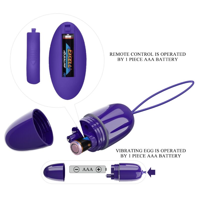 PRETTY LOVE - SELKIE YOUTH MINI HUEVO VIBRADOR VIOLETA CONTROL REMOTO