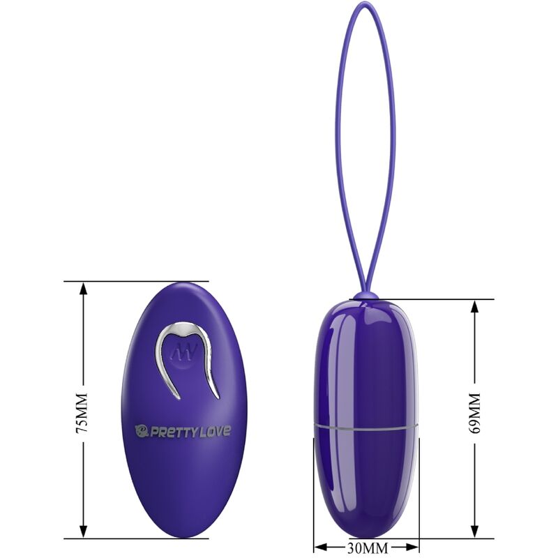 PRETTY LOVE - SELKIE YOUTH MINI HUEVO VIBRADOR VIOLETA CONTROL REMOTO