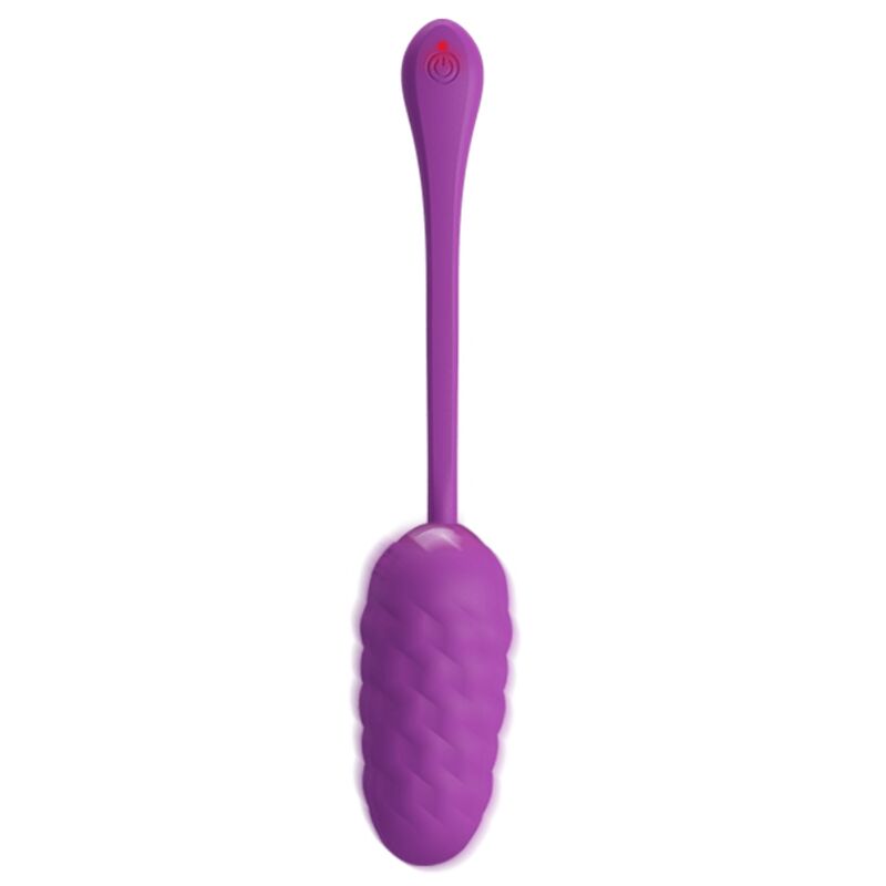 PRETTY LOVE - HUEVO VIBRADOR CON TEXTURA MARINA RECARGABLE MORADA