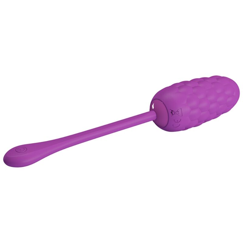 PRETTY LOVE - HUEVO VIBRADOR CON TEXTURA MARINA RECARGABLE MORADA