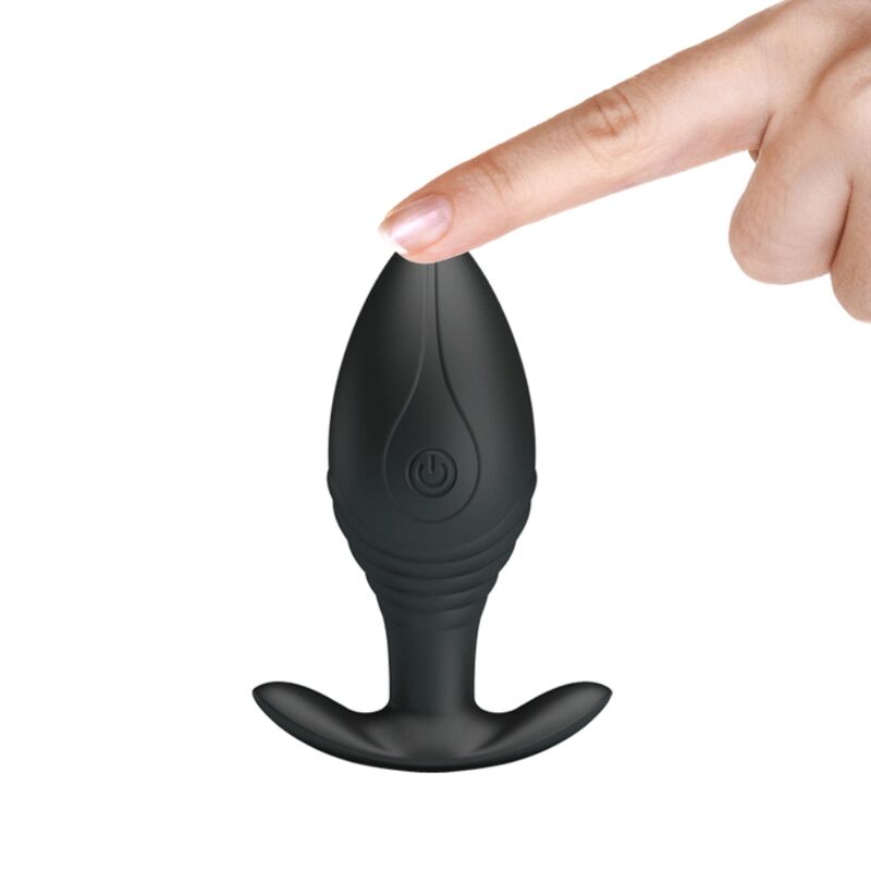 PRETTY LOVE - VIBRADOR ANAL REGINA RECARGABLE NEGRO