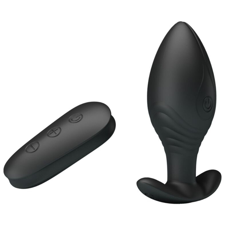 PRETTY LOVE - VIBRADOR ANAL REGINA RECARGABLE NEGRO