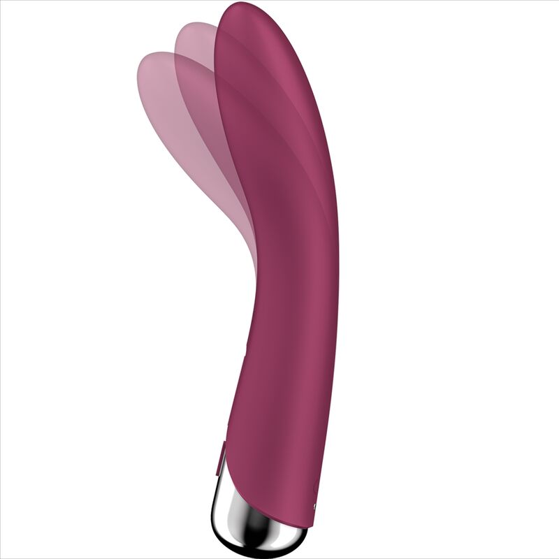 SATISFYER - VIBRADOR GIRATORIO CON ROTADOR DEL PUNTO G ROJO