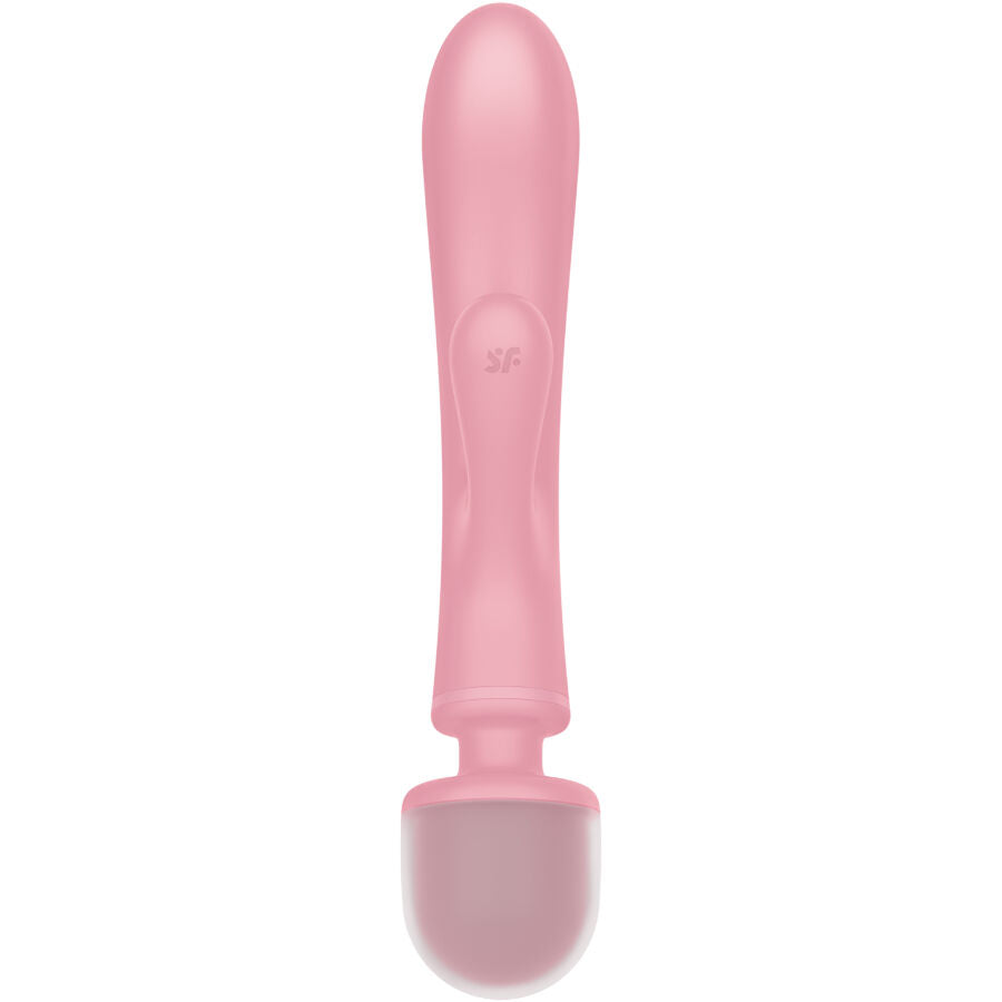 SATISFYER - MASAJEADOR VIBRADOR CONEJO TRIPLE LOVER ROSA