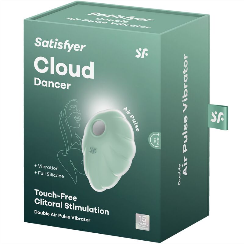SATISFYER - CLOUD DANCER VIBRADOR DE PULSO DE AIRE VERDE