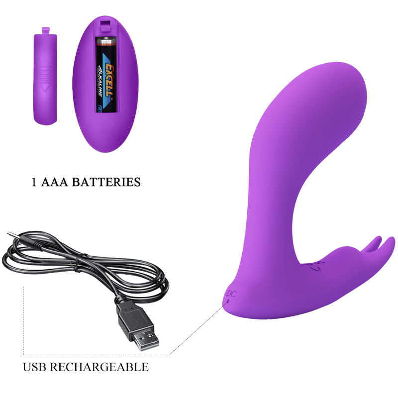 PRETTY LOVE - IDABELLE VIBRATION &amp; PULSATION TÉLÉCOMMANDE VIOLET