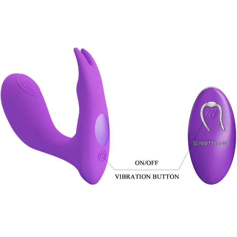 PRETTY LOVE - IDABELLE VIBRATION &amp; PULSATION TÉLÉCOMMANDE VIOLET