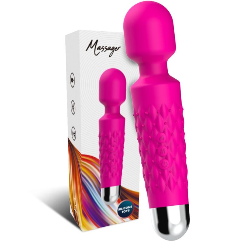 ARMONY - MASAJEADOR Y VIBRADOR POSTMAN CABEZAL SUPER FLEXIBLE FUCSIA