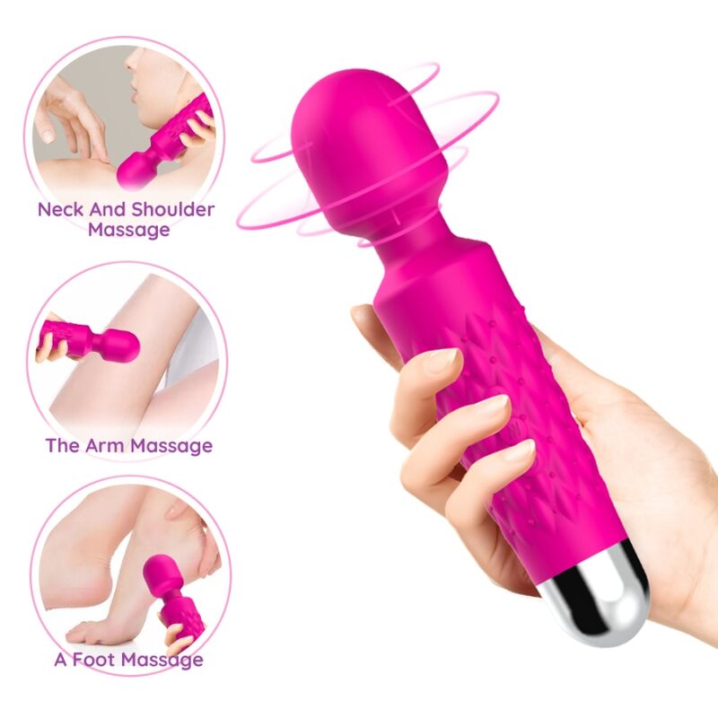 ARMONY - MASSEUR ET VIBRATEUR POSTMAN TÊTE SUPER FLEXIBLE FUCHSIA