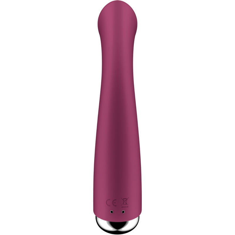 SATISFYER - VIBRADOR ROTATORIO SPINNING G-SPORT 1 ROJO