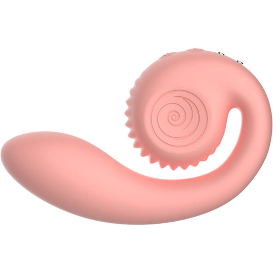 VIBRADOR DE CARACOL - ESTIMULADOR DOBLE GIZI ROSA