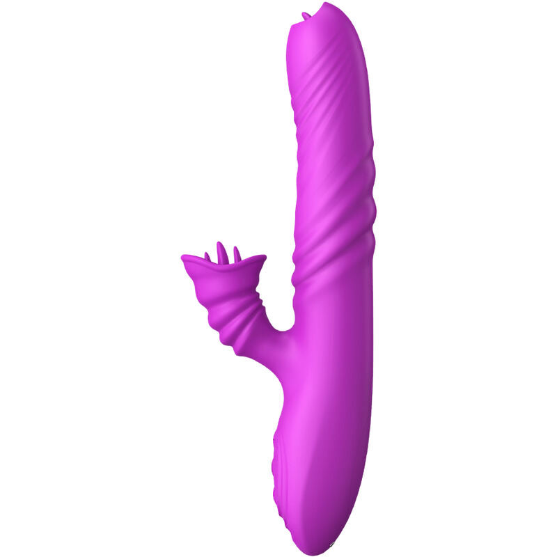 ARMONY - ANGELIA VIBRADOR MULTIFUNCIÓN DOBLE LENGUA VIOLETA EFECTO CALOR