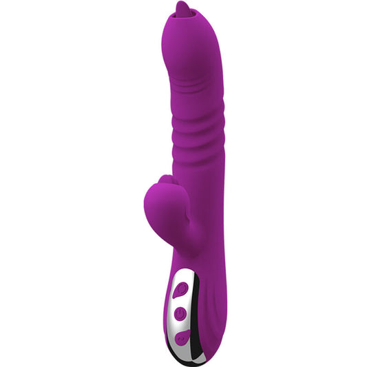 ARMONY - VIBRADOR MULTIFUNCIÓN FAIRY DOBLE LENGUA VIOLETA EFECTO CALOR
