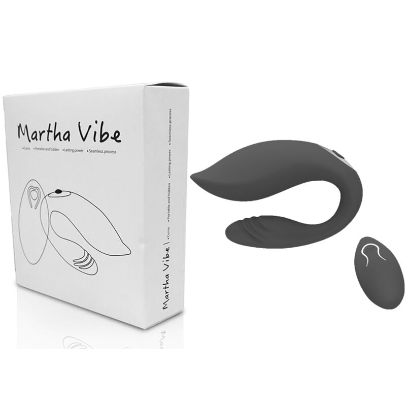 ARMONY - VIBRATEUR MARTHA POUR COUPLES NOIR TÉLÉCOMMANDE