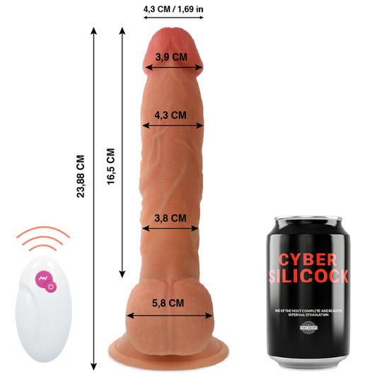 CYBER SILICOCK - CONTROL REMOTO REALISTA MAESTRO BEN 23.88 CM -O- 4.3 CM