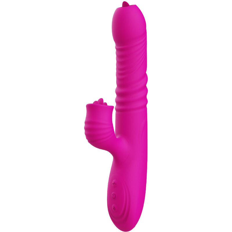 ARMONY - FANNY VIBRADOR DOBLE LENGUA MULTIFUNCIÓN FUCSIA EFECTO CALOR