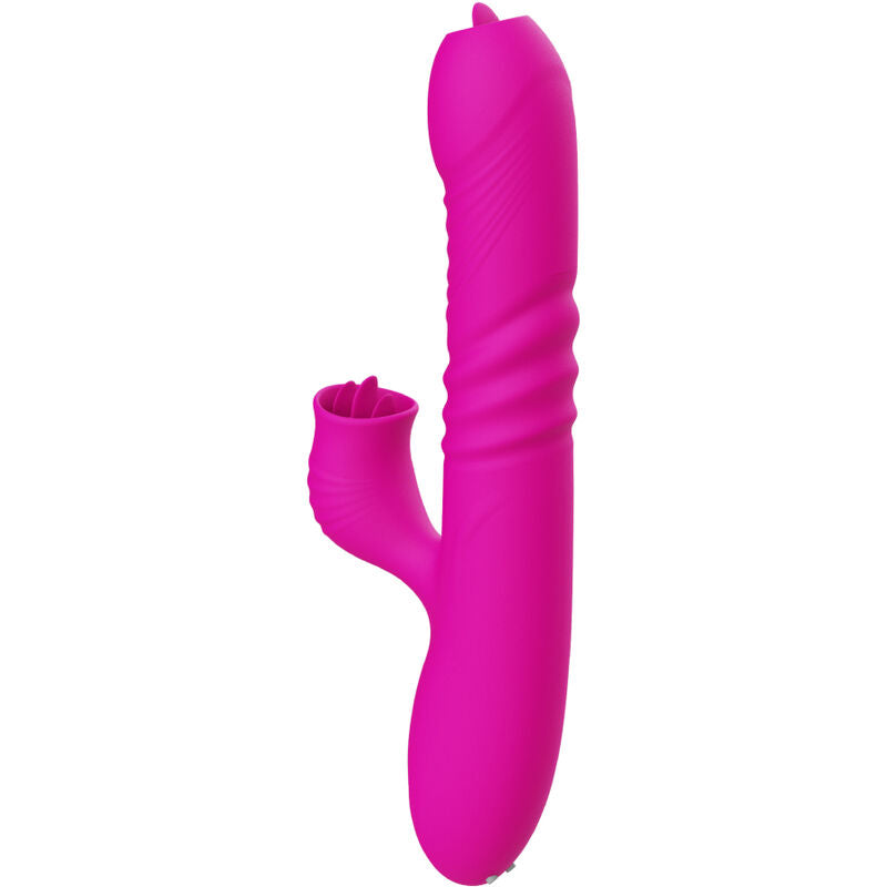ARMONY - FANNY VIBRADOR DOBLE LENGUA MULTIFUNCIÓN FUCSIA EFECTO CALOR