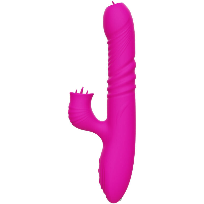 ARMONY - FANNY VIBRADOR DOBLE LENGUA MULTIFUNCIÓN FUCSIA EFECTO CALOR