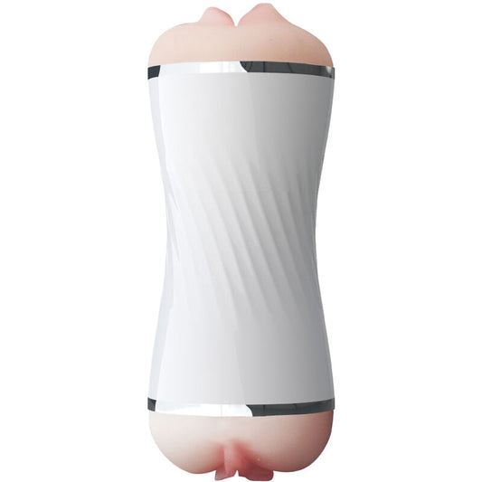 ARMONY - MASTURBADOR DOBLE VAGINA Y BOCA BLANCO