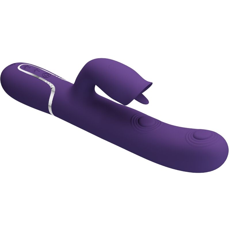 PRETTY LOVE - VIBRADOR CONEJO CON LAMIGAS MORADO
