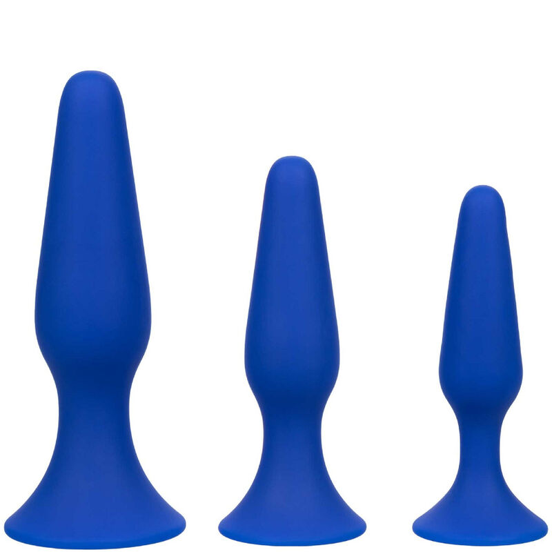 CALEXOTICS - KIT AMIRAL 3 PLUG ANAL BLEU
