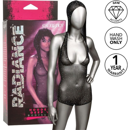 CALEXOTICS - Body con capucha y escote en V profundo RADIANCE