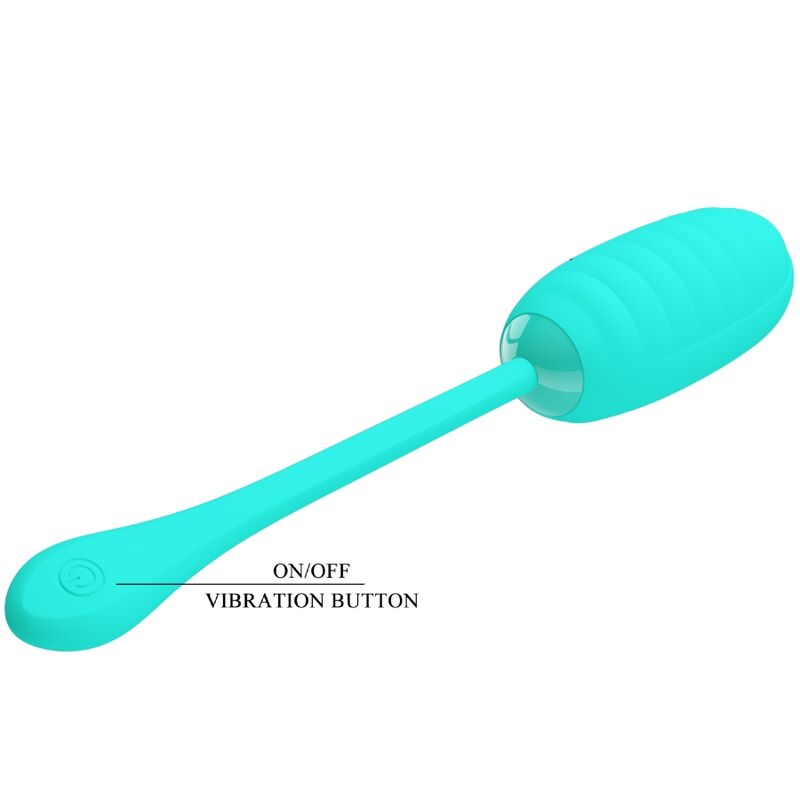 PRETTY LOVE - HUEVO VIBRADOR RECARGABLE KIRK VERDE AGUA