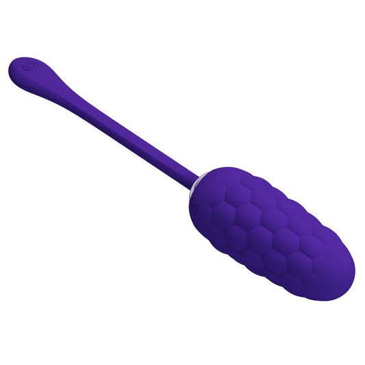 PRETTY LOVE - HUEVO VIBRADOR CON TEXTURA MARINA RECARGABLE MORADA