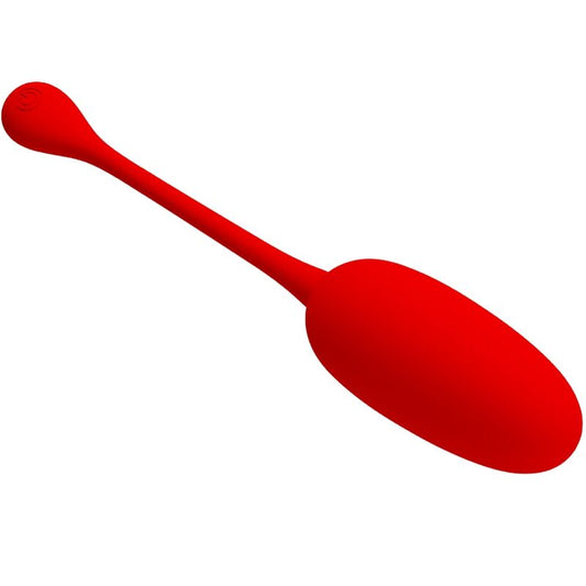 PRETTY LOVE - HUEVO VIBRADOR RECARGABLE KNUCKER ROJO