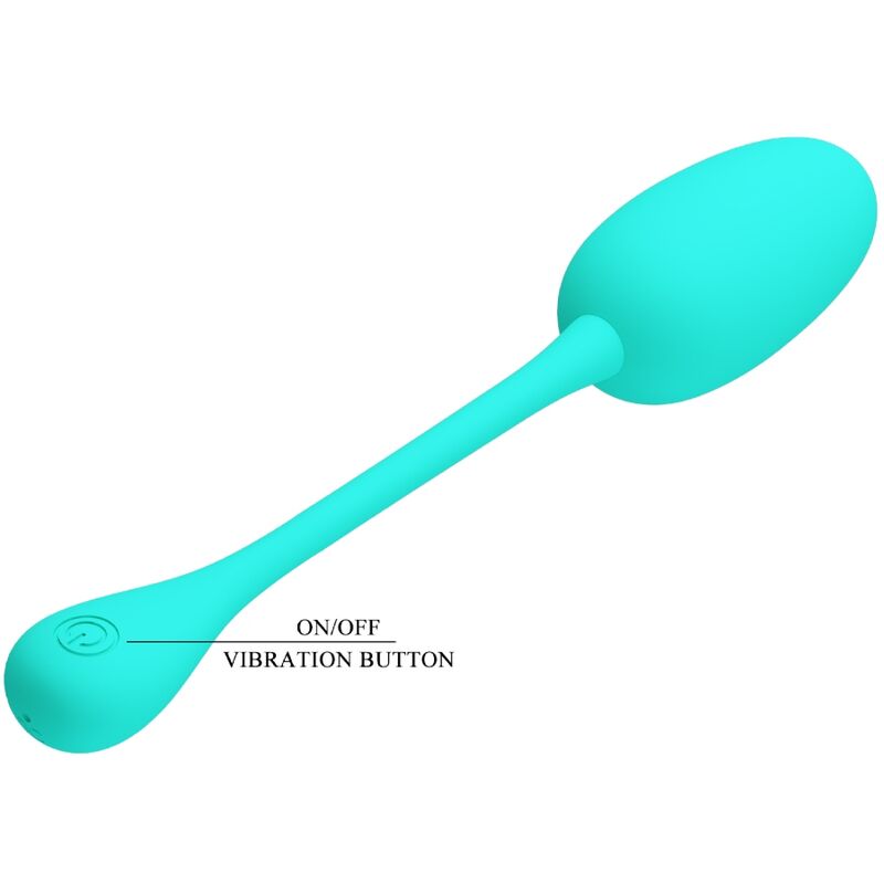 PRETTY LOVE - HUEVO VIBRADOR RECARGABLE KNUCKER WATER GREEN
