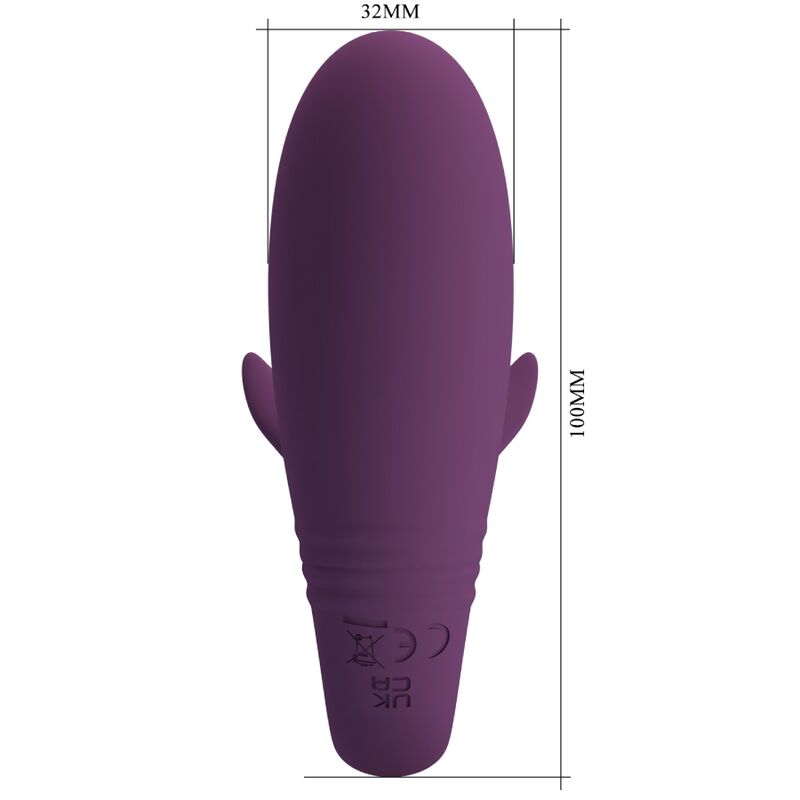 PRETTY LOVE - VIBRADOR JAYLEEN CON CONTROL REMOTO, COLOR MORADO