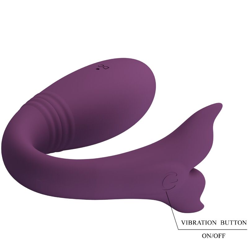 PRETTY LOVE - VIBRADOR JAYLEEN CON CONTROL REMOTO, COLOR MORADO